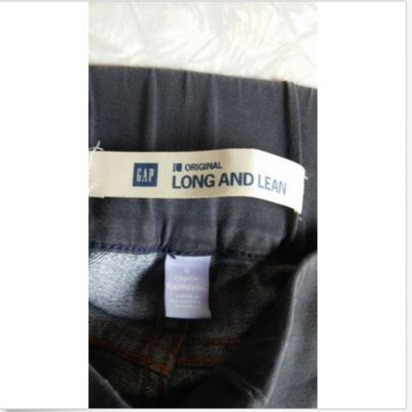 Gap Maternity Blue Jeans Size 6 Long & Lean Blue Elasticated Waist, Dark Wash - Picture 3 of 7